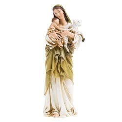 Joseph&#39;s Studio by Roman, Renaissance Collection, 6.25 H Madonna &amp; Child W/Lamb, Home Décor, Devout Gift, Prayerful Inspiration (3x2x6)