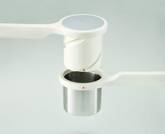 Helix Potato Ricer Masher Ergonomic Twist-Action Hand Manual Stainless Steel For Mashed Potato, White, 22