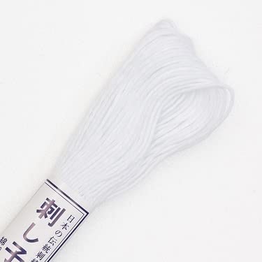 Sashiko Thread - Olympus 20m Skein - Solid Color (01-White)