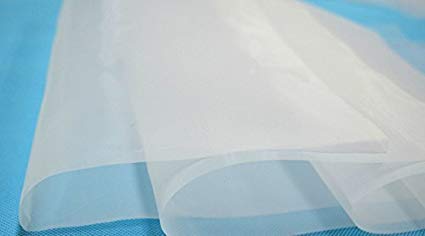 25 Micron Nylon Mesh Filter Woven Mesh Sheet Off-White Polyester Food Grade (50x30)