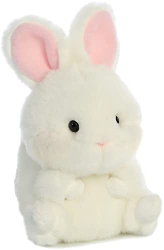 ® Round Rolly Pet™ Bunbun Bunny™ Stuffed Animal - Adorable Companions - On-The-Go Fun - White 5 Inches