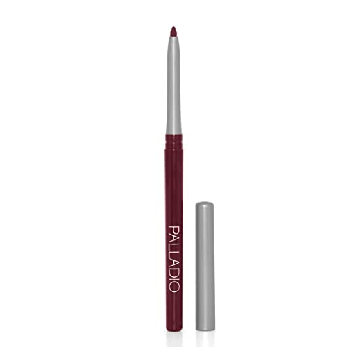 Retractable Waterproof Lip Liner High Pigmented and Creamy Color Slim Twist Up Smudge Proof Formula with Long Lasting All Day Wear No Sharpener Required, Black Berry