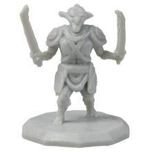 28 Paintable Fantasy Mini Figures- All Unique Designs- 1 Hex-Sized Compatible w DND Dungeons Dragons, Pathfinder, RPG Tabletop Games- Features Goblins, Orcs, Gnolls, Skeletons &amp; More