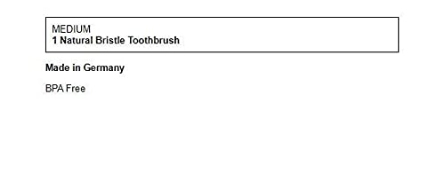 Fuchs Brushes Record V Natural Bristle Toothbrush, Adul