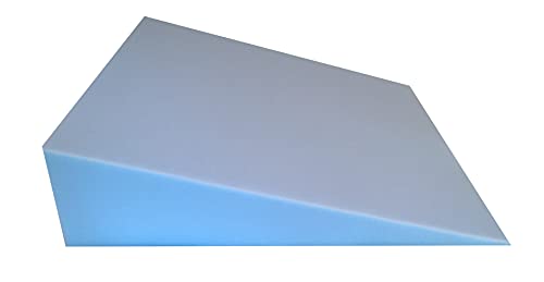 Foam Wedge Pillow, 6 inch, for Sleeping, Acid Reflux, Snoring, Blue, Adult