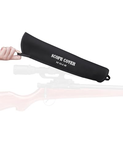 Scope Covers Neoprene Optics Lens Cover 12Inch-14 Inch Black