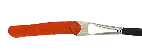 Pro Stroke Premium Artist White ChungKing Hog Bristle Paint Brush - Filbert [5 Piece Value Set]