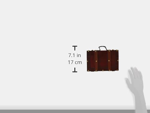 (TM Old-Fashioned Small Suitcase/Decorative Box with Straps