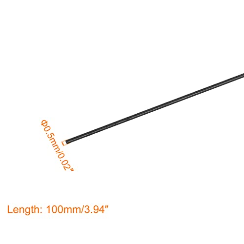 MECCANIXITY Carbon Fiber Rod, 0.5mm x 100mm for RC Plan