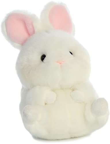 ® Round Rolly Pet™ Bunbun Bunny™ Stuffed Animal - Adorable Companions - On-The-Go Fun - White 5 Inches