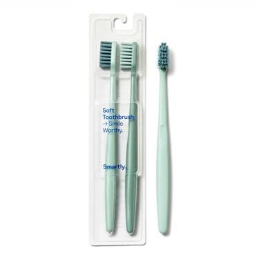 Manual Toothbrush - Smartly- SOFT 2 Pack (Green)