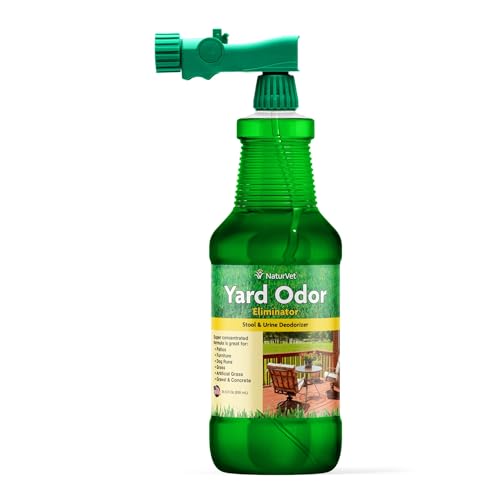 – Yard Odor Eliminator – Eliminate Stool and Urine Odors from Lawn and Yard – Designed for Use on Grass, Plants, Patios, Gravel, Concrete &amp; More – 31.6 oz Ready-to-Use with Nozzle