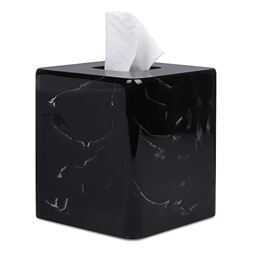 JUNGFORD Square Tissue Box Cover, Facial Napkin Holder 