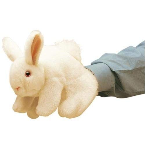 White Bunny Rabbit Hand Puppet