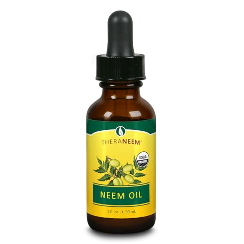 TheraNeem Naturals Neem Oil | for Healthy Skin, Hair, Nails &amp; More | Certified Organic, 100% Pure Unrefined, Cold Pressed Neem Seed Oil | 1 fl. oz