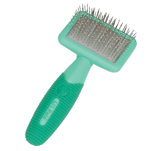 Pet Li'l Pals Dog Slicker Brush with Coated Tips - Dog Grooming Brush for Small Breeds & Puppies - One Size