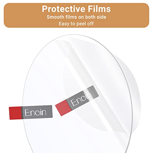 30 Pack 1.5 Inch Round Clear Acrylic Sheets Plexiglass Sheet 1/8 Inch Thick, Disc Circle Platic Sheet 0.118&#39;&#39;, Transparent Board Panel for Glass, DIY Project, Paintings, Art Craft