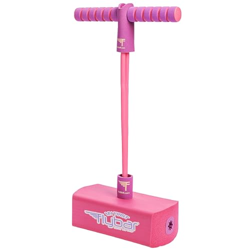 My First Foam Pogo Jumper for Kids Fun and Safe Pogo Stick for Toddlers, Durable Foam and Bungee Jumper for Ages 3 and up, Supports up to 250lbs (Pink)