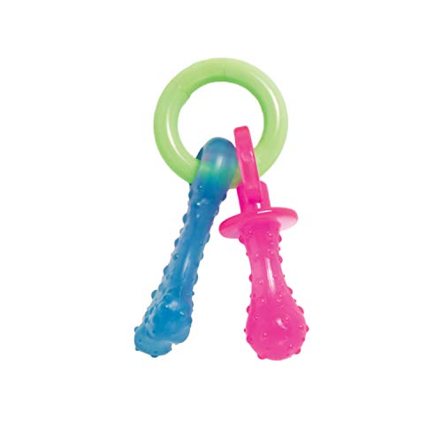 Puppy Pacifier Chew Toy, Teething Toys for Puppies, Bacon Flavor, Small - Up to 25 lbs, 1 Count