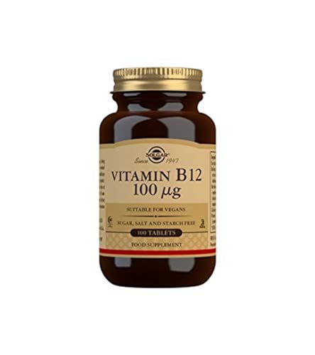 SOLGAR Vitamin B12 100 mcg - 100 Tablets - Energy Metab