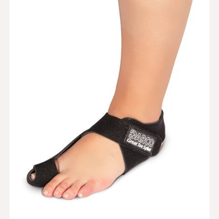 SM/RIGHT W5-7.5/M7-9.5 : DARCO GTS Black Great Toe Alignment / Bunion Adjustable Splint For Hallux Valgus And Other Joint Conditions (SM/RIGHT W5-7.5/M7-9.5)