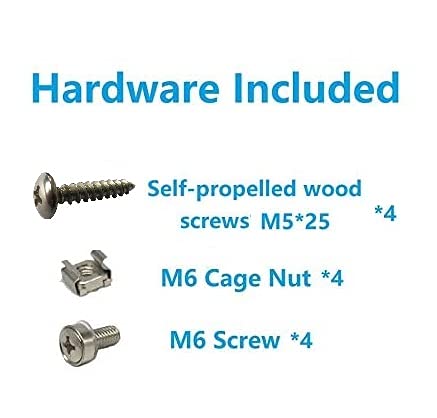 1U Folding 19 Inches Cold Rolled Steel Wall Mountable Simple Vertical Rack and Networking Euipment Rack Including Hardware for Assembly(1U100