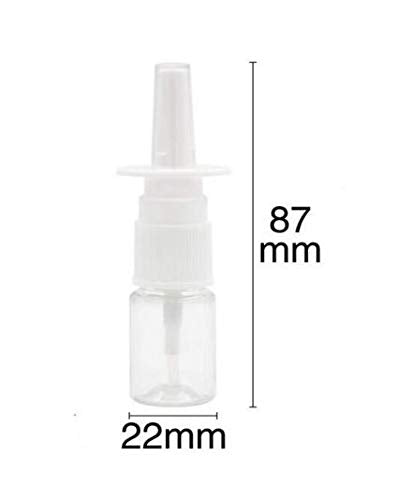 12Pcs Mini Plastic Nasal Spray Bottles - 5Ml Portable Empty Refillable Fine Mist Sprayers Cosmetic Perfume Makeup Water Storage Holder Container (Green)