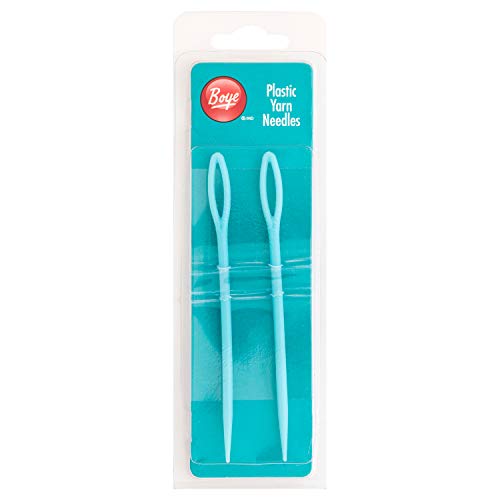 Plastic Yarn Sewing Needle Set ,blue, 2 Count ( Pack of 1)