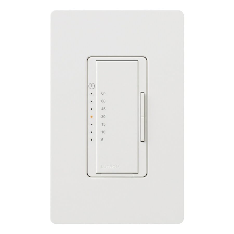 MA-T51MN-WH Maestro 3-Amp/600-watt Multi-Location/Single Pole Countdown Timer Control Switch, White