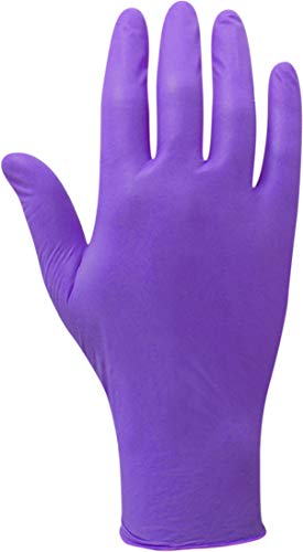 HALYARD Health 50602 Safeskin Nitrile-Xtra Exam Gloves, 12 Length, Medium, Purple (Pack of 50)