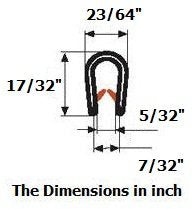 Edge Trim Black Medium, Fits Edge up to 0.15 inch, Leng