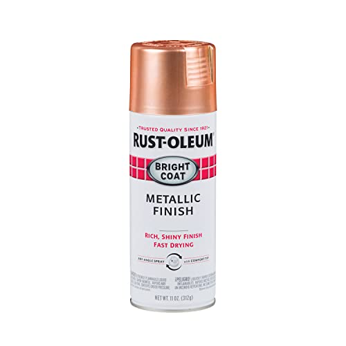 314417 Stops Rust Bright Coat Metallic Spray Paint, 11 Oz, Copper