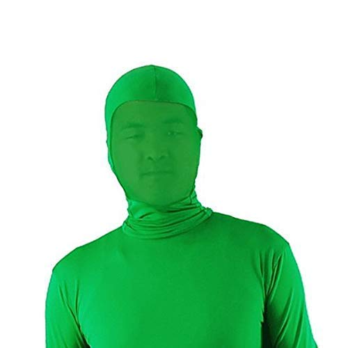 LimoStudio Green Chromakey Bodysuit, Unisex for Male &amp; Female Spandex Flexible Stretchable Elastic, Higher Density &gt; 200 GSM Premium Fabric, Adult Size Custome, Photo Chromakey Effects, Video, AGG779