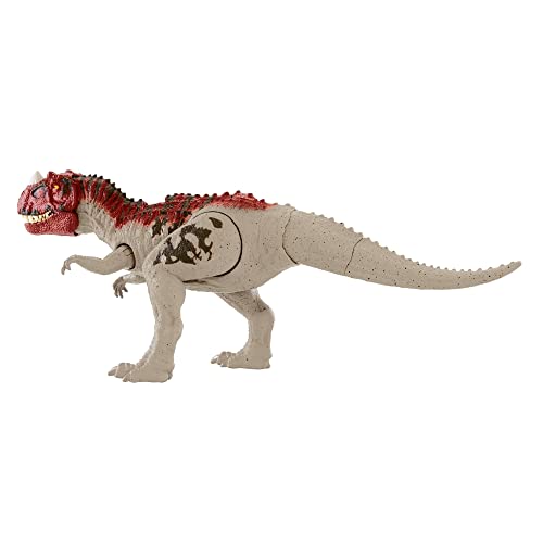 Jurassic World Camp Cretaceous Roar Attack Dinosaur Action Figure, Ceratosaurus Dino Toy with Strike Motion &amp; Sounds