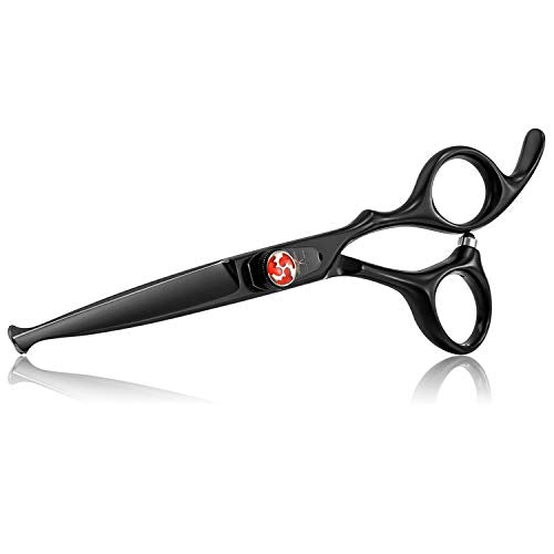 6 Inch Hair Cutting Shears Kids Safety Rounded Tips Hair Scissors Professional Hairdressing Haircut Salon, Barbers, Children, Baby and Personal Home Usage, Japanese Stainless Steel Black