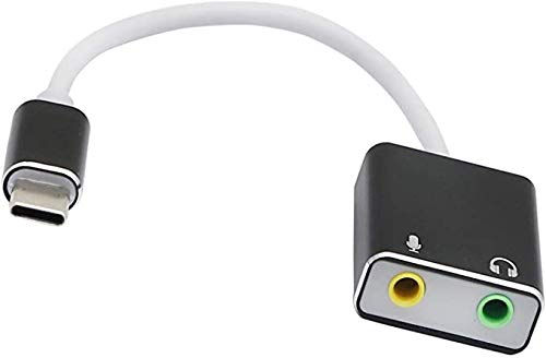 USB C External Sound Card, 7.1 CH Audio Card Adapter,Ty