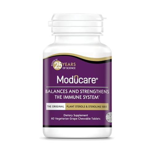 Daily Immune Support, Plant Sterol Dietary Supplement, Grape Flavored, 60 chewable Tablets (Packaging May Vary)