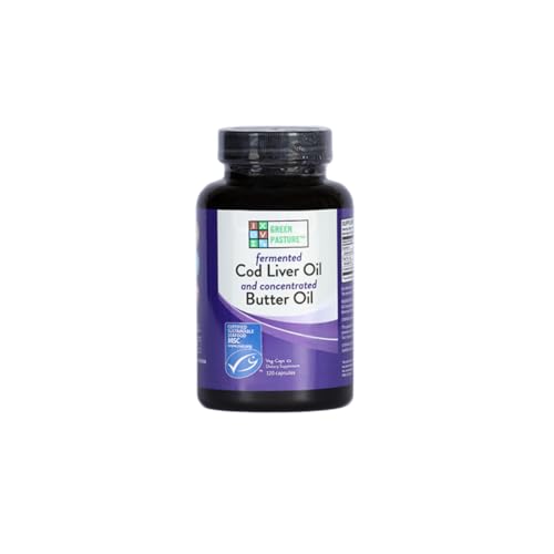 Fermented Cod Liver Oil Blend and Concentrated Butter Oil Blend - 120 Capsules