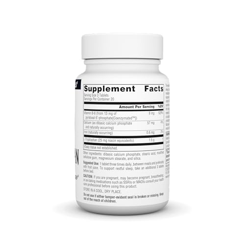 Source Naturals L-Tryptophan with Coenzyme B-6 500mg - 