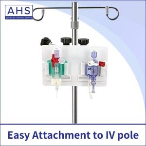 AHS American Hospital Supply Transducer Holder for IV Pole | Holds 3 Transducers (Universal Compatibility - Fits Most Transducers)