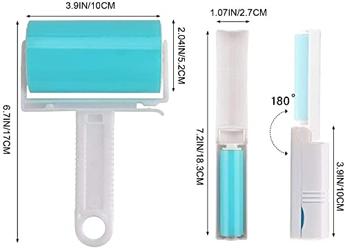 Sticky Lint Roller 3 Pack, Reusable Washable Lint Rolle