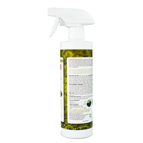 Bed Bug Killer 16 oz by EcoRaider, 100% Kill Efficacy, Bedbugs &amp; Mites, Kills Eggs &amp; The Resistant, Lasting Protection, USDA BIO-Certified, Plant Extract Based &amp; Non-Toxic, Child &amp; Pet Safe