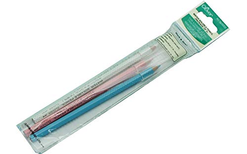 Water Soluble Pencil-White, Pink &amp; Blue