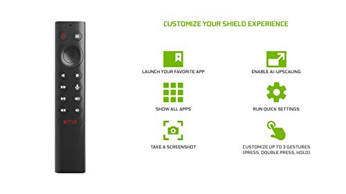 NVIDIA SHIELD Remote; Voice Search, Motion-Activated, B