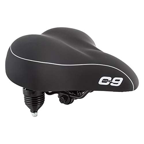 Sunlite Bicycle Suspension Cruiser Saddle, Cruiser Gel, Tri-color Black
