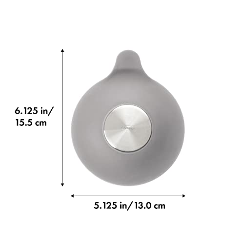 Good Grips Silicone/Stainless Steel Tub Stopper, Grey
