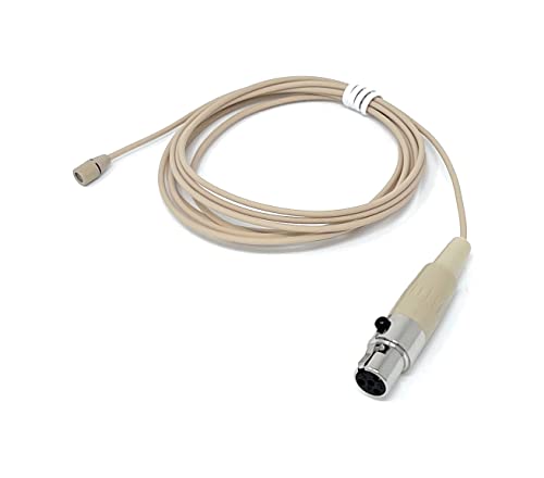 Pair of Lavalier Lapel Mics w/ 4 pin Mini XLR TA4F for Shure Wireless