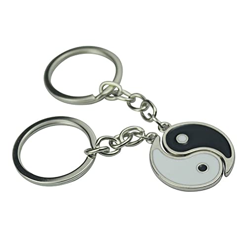 Couples Gifts Keychains for Boyfriend and Girlfriend Matching Yin Yang Keychain 2 Piece Couple Gifts for Husband and Wife Anniversary Christmas Gift for Best Friends BFF