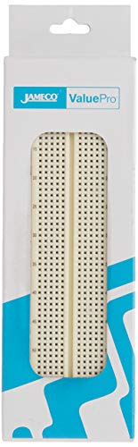 Jameco Valuepro 830-Point Solderless Breadboard, 6.5 x 