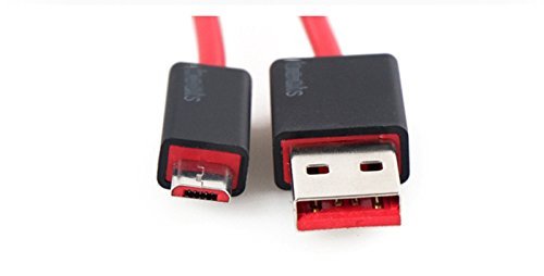 Red USB Cable Charger Power Charger for Beats by Dr.Dre Solo Wireless Headphones